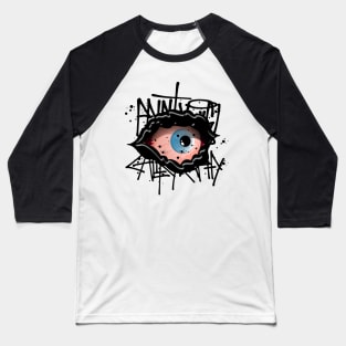 Halloween Monster Eye Baseball T-Shirt